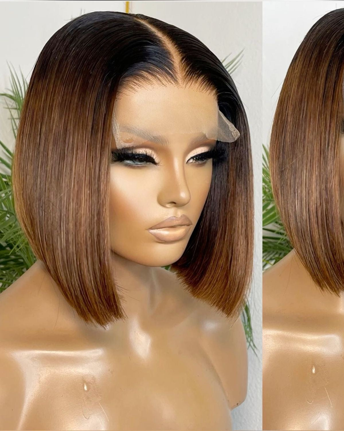 Super Double Drawn Vietnamese Raw Hair Natural Black Frontal Wig.